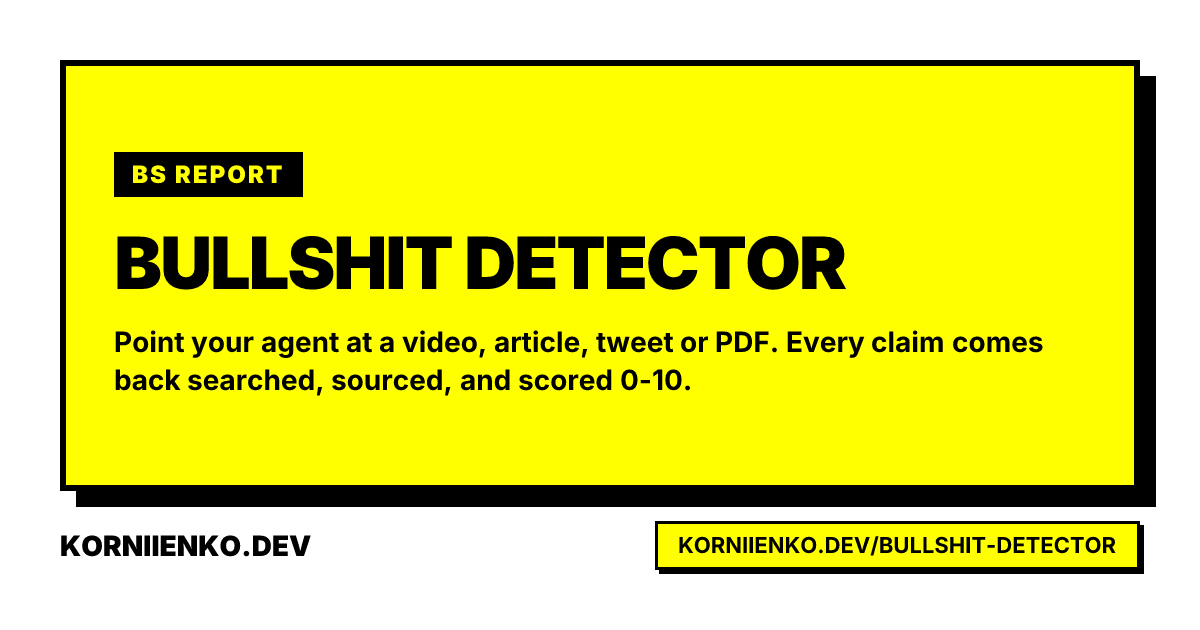 bullshit-detector website preview